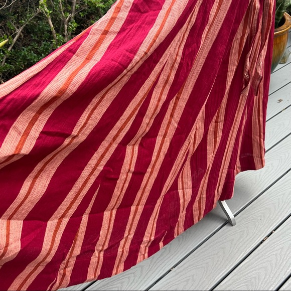 FREE PEOPLE Chante Cotton Crisscross Maxi Dress New With Tags Size Small - Picture 8 of 11